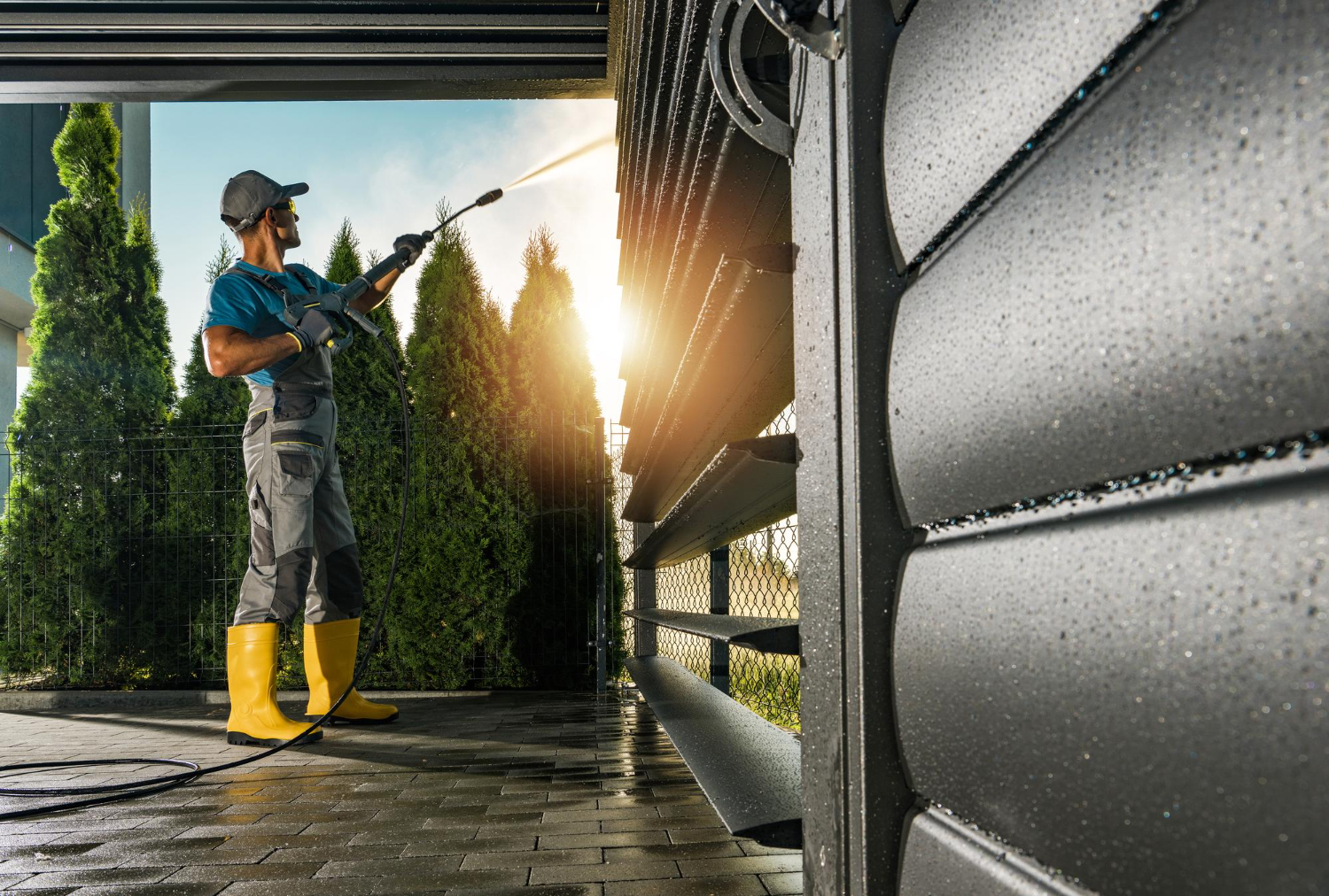 pressure washing